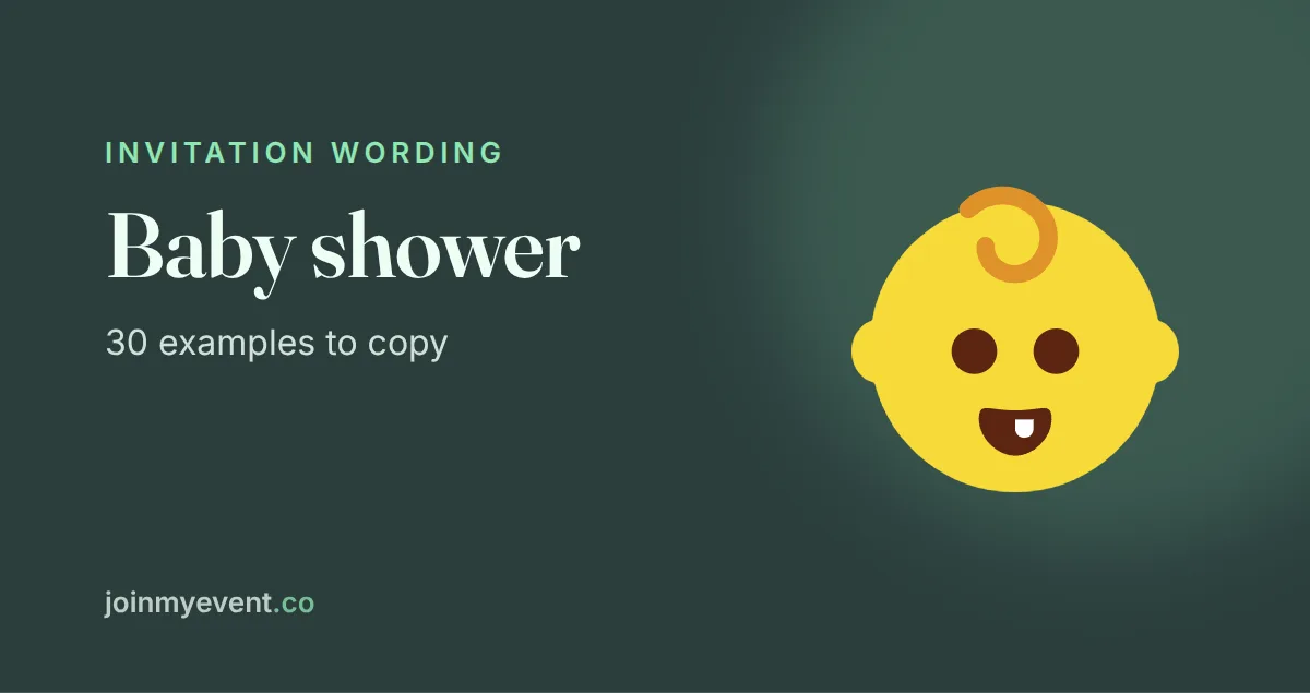 Feature Blog Example Baby Shower Invitation Wording: 30 Examples to Copy - JoinMyEvent Blog