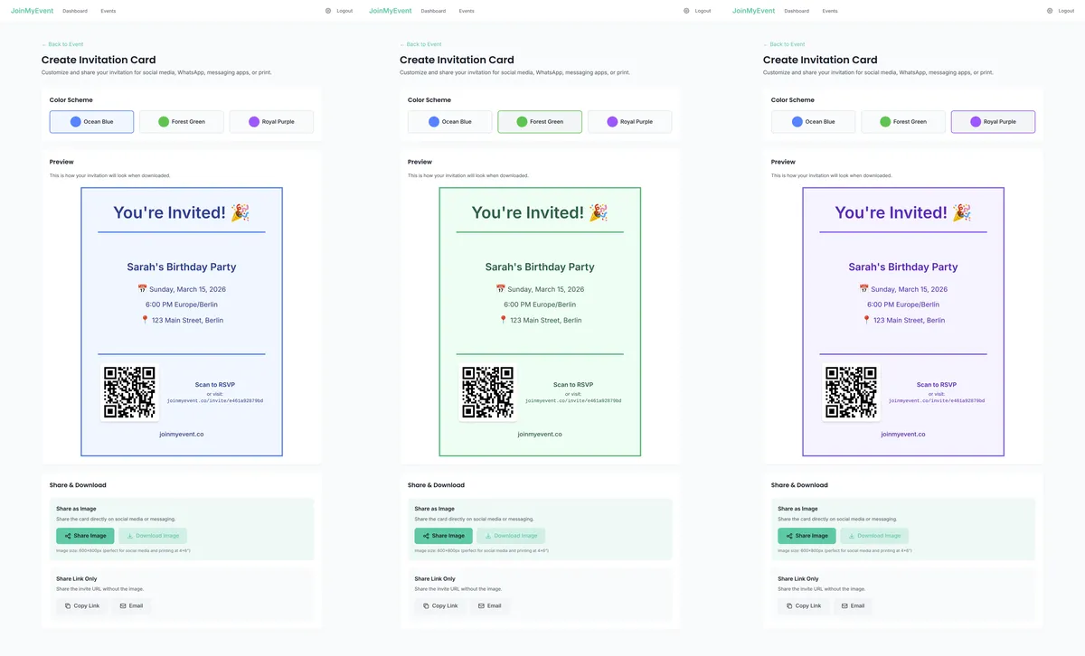 Create and Share Event Invitations in Minutes