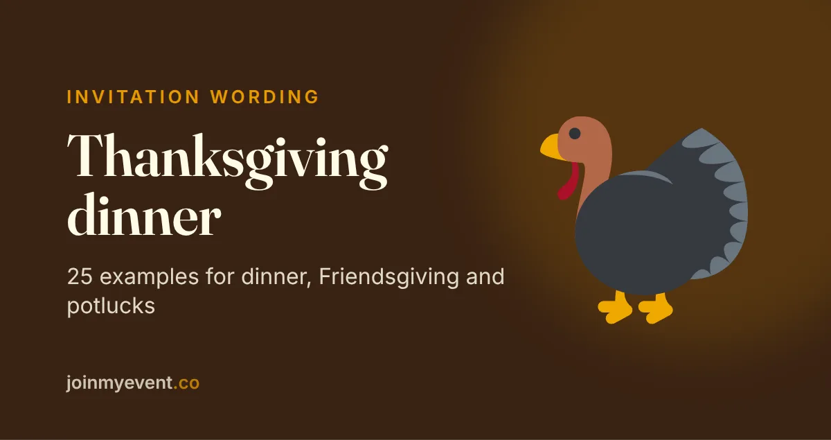 Thanksgiving Invitation Wording: 25 Examples, Family to Work