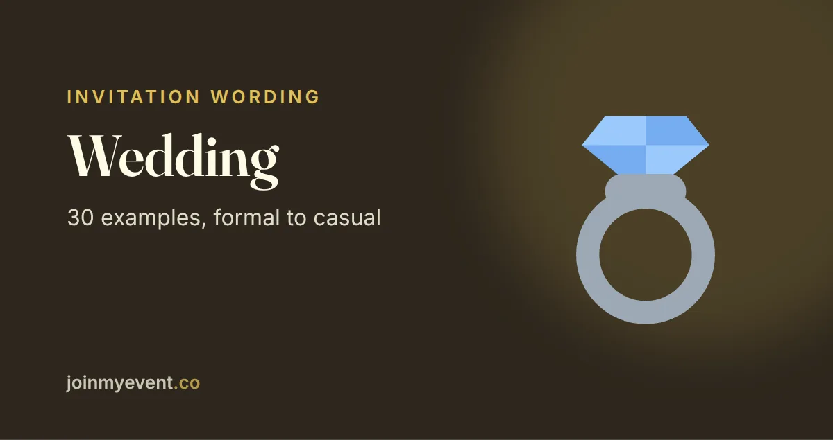 Wedding Invitation Wording: 30 Examples, Formal to Casual
